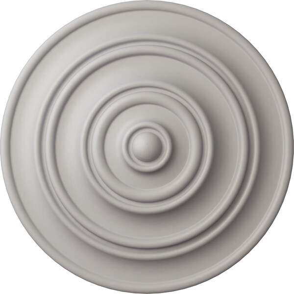 Ekena Millwork Classic Ceiling Medallion (Fits Canopies up to 4 1/8"), 13 1/4"OD x 1/2"P, Ultra Pure White CM13CLUWF - main